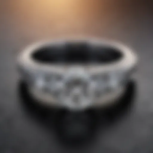 Elegant design of a modern engagement ring