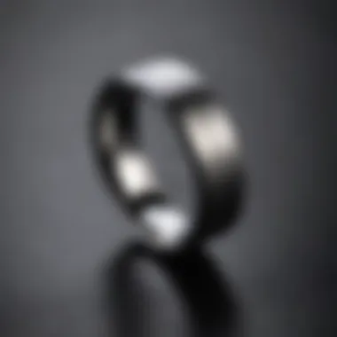 Sleek Tungsten Sophistication Minimalist Tungsten Ring