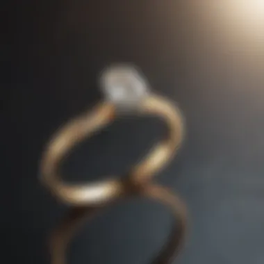 Minimalistic Oval Diamond Ring with Solitaire Setting