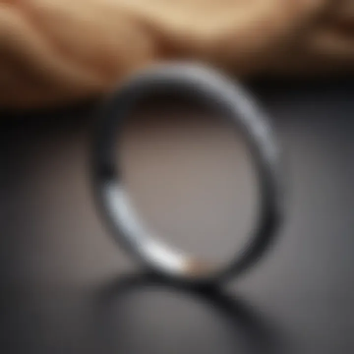 Minimalistic and sleek wedding ring option for big fingers