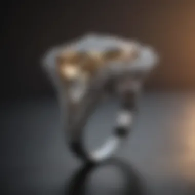 Stunning carat diamond ring with a modern twist in design