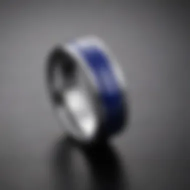 Modern Cobalt Chrome Wedding Band for Endurance