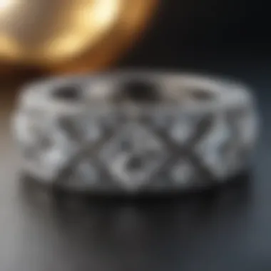 Modern Geometric Diamond Band