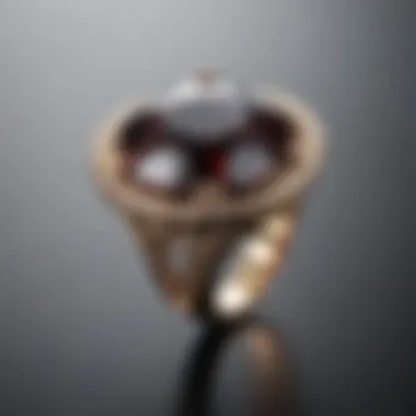 Contemporary Sophistication in Geometry Modern Geometric Ring Setting with Sleek Lines