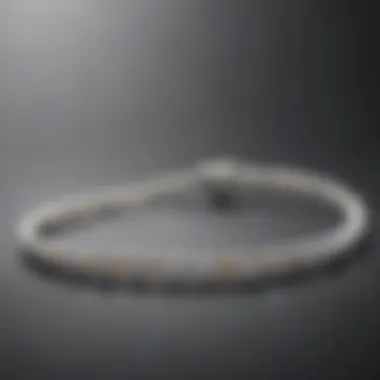 Modern Minimalism: Lab-Grown Diamond Bracelet Sparkling lab-grown diamond bracelet showcasing modern minimalist design