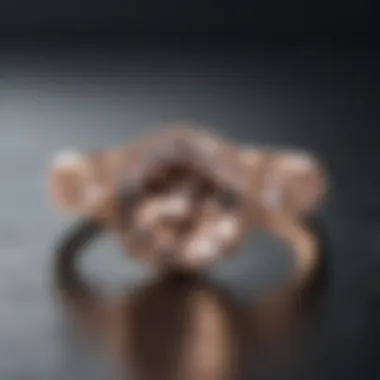 Modern Minimalist Morganite Wedding Band