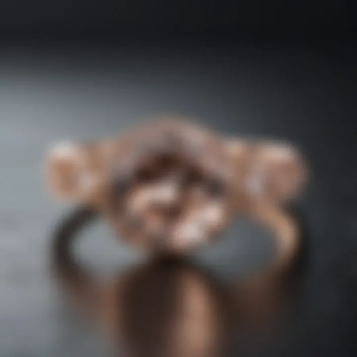 Modern Minimalist Morganite Wedding Band