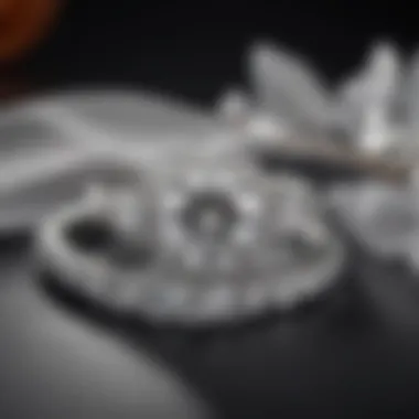 Elegant Collection of Moissanite Wedding Sets Elegant display of various moissanite wedding sets on a velvet background