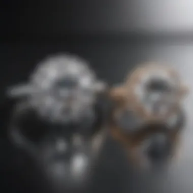 Moissanite vs Lab-Grown Diamonds A side-by-side comparison of moissanite and lab-grown diamond rings