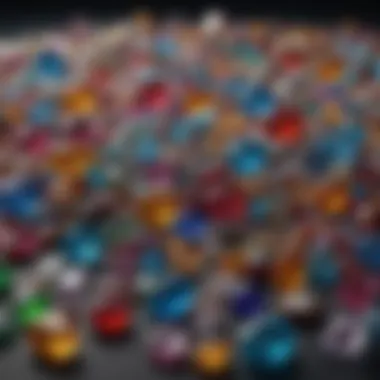 A Vibrant Collection of Gemstones Assortment of colorful gemstones displayed beautifully