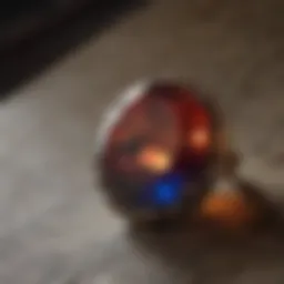 Mystical Gemstone on Ancient Map