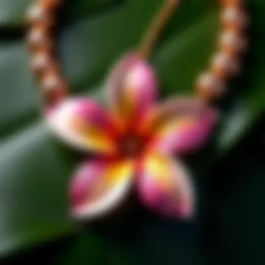 Symbolic representation of Hawaiian culture through the Plumeria flower design