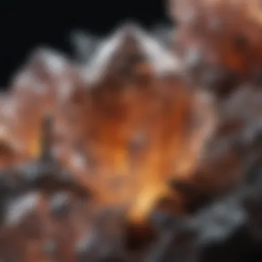Natural Crystals that Mimic Diamond Characteristics Natural crystal formations that resemble diamonds in a geological setting