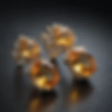 Mesmerizing Citrine and Topaz Earrings