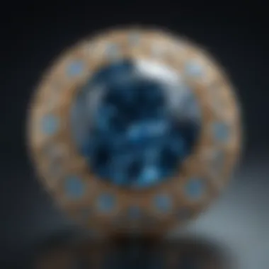 Exquisite Leibish Colored Diamond with Oceanic Blue Hues