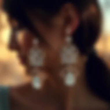 Timeless earrings showcasing elegance and grace