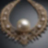 Opulent Imperial Pearl Necklace on Display