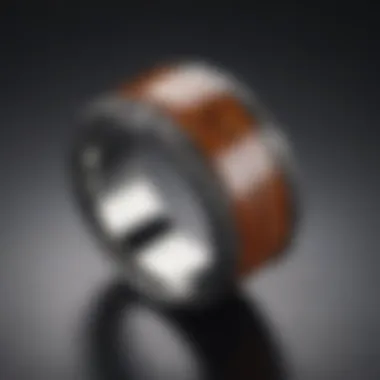 Natural Harmony Organic Wood and Metal Ring Band