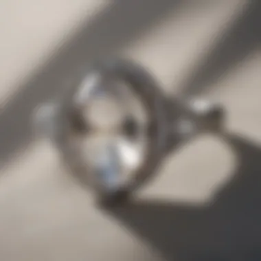 Radiant Elegance Radiant Elegance Oval Moonstone Engagement Ring