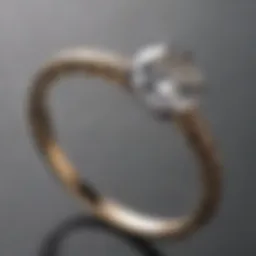 Elegant solitaire diamond engagement ring on slender finger