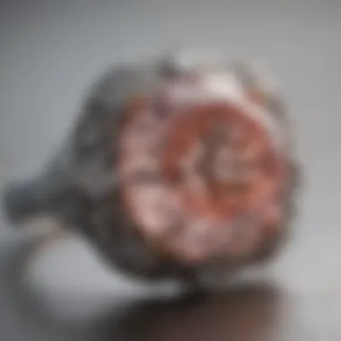 Close-up of the intricate detailing on the Pink Lemonade Diamond Ring