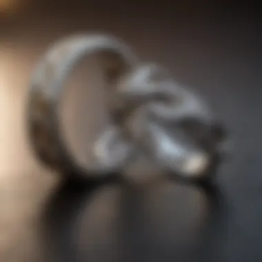 Platinum Band with Intertwined Infinity Symbols