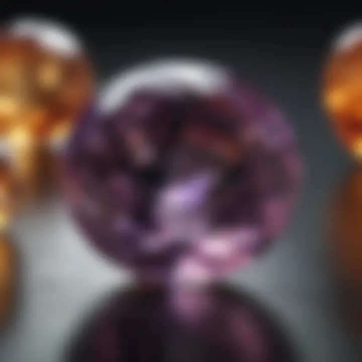 Beautifully polished gemstone reflecting light in a mesmerizing display