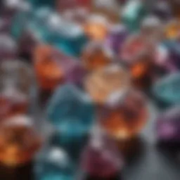 A collection of various healing crystals showcasing their natural beauty and colors.