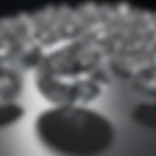 Comparison of moissanite and diamond pricing trends