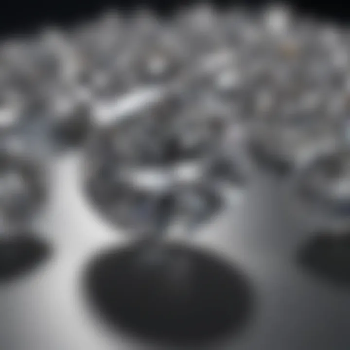 Comparison of moissanite and diamond pricing trends