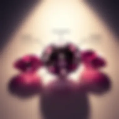 An infographic illustrating the factors influencing purple pink diamond pricing