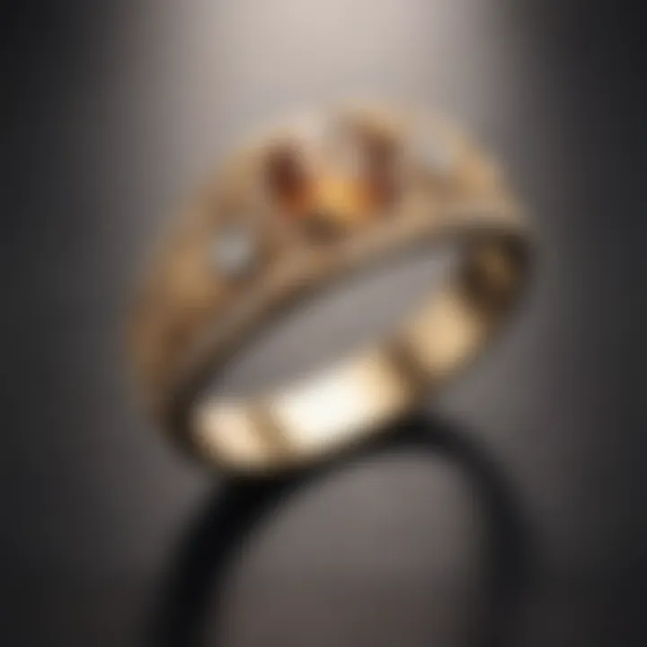 Radiant Sunburst Gold Wedding Band