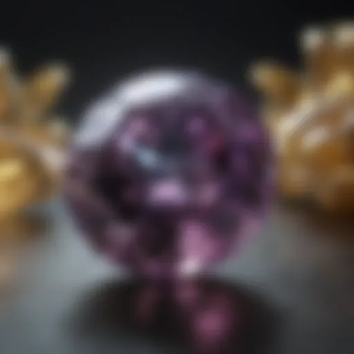 Rare Alexandrite Gemstone in Natural Setting