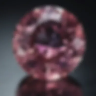 Gemstone Illumination Techniques Rare gemstone under specialized lighting