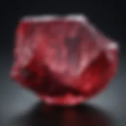 Exquisite raw uncut ruby specimen