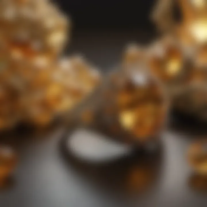 A historical depiction of citrine jewelry across different cultures