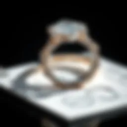 Intricate design sketches of an engagement ring