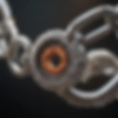 Repairing a Broken Link in a Necklace Chain Close-up of a broken thin necklace chain link