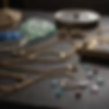 Essential Tools for Necklace Chain Repair Tools for jewelry repair neatly arranged