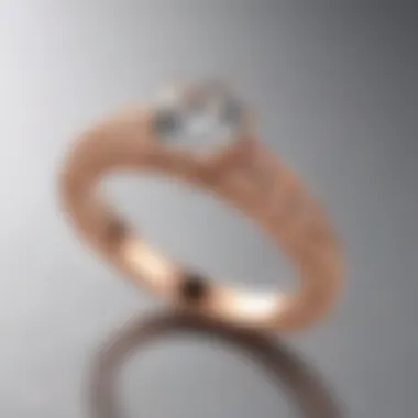 Rose Gold Radiance Sleek rose gold engagement ring band