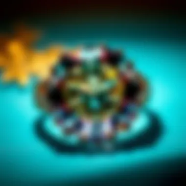 Historical Significance of Round Cut Gemstones An artistic representation of the historical significance of round cut gemstones in ancient jewelry