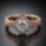 Exquisite Round Diamond Rose Gold Engagement Ring