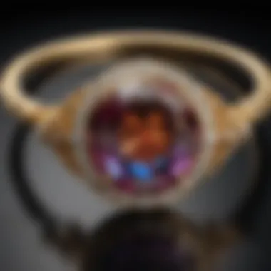 Elegant Jewelry Design with Sagittarius Stone A beautifully crafted piece of jewelry featuring the Sagittarius birthday stone, illustrating its appeal in modern design.