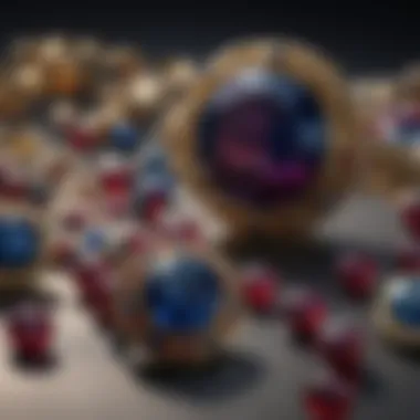 Cultural Significance: Gems Through the Ages A collage of cultural artifacts featuring sapphires and rubies