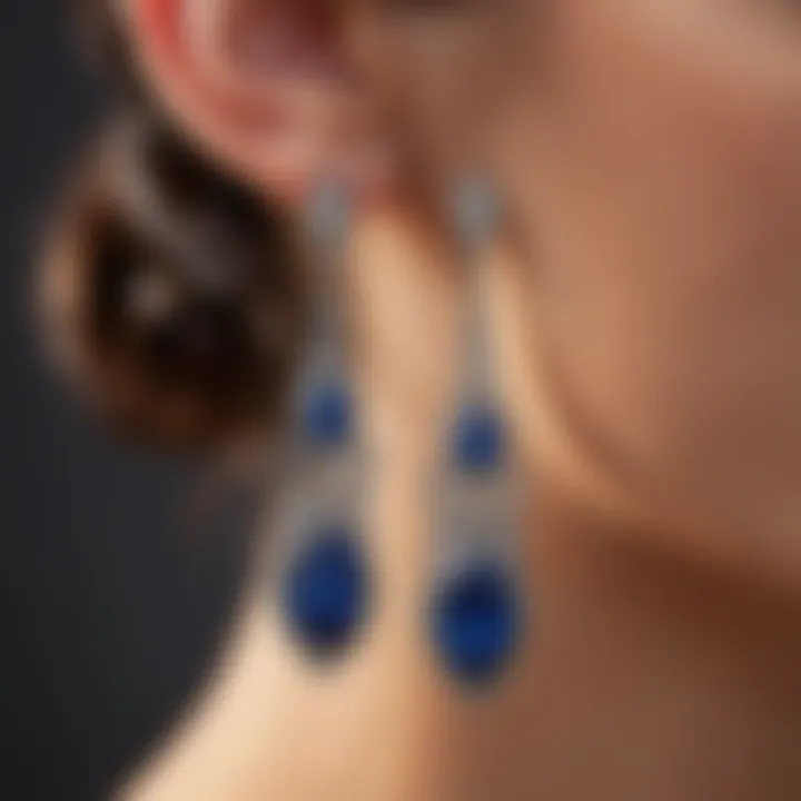 Shane Co's Precise Craftsmanship in Sapphire Earrings