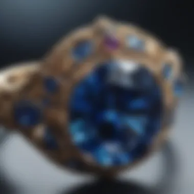 Intricate Sapphire Symphony