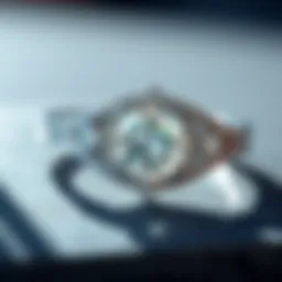 An exquisite second-hand diamond ring showcasing its intricate design and sparkle