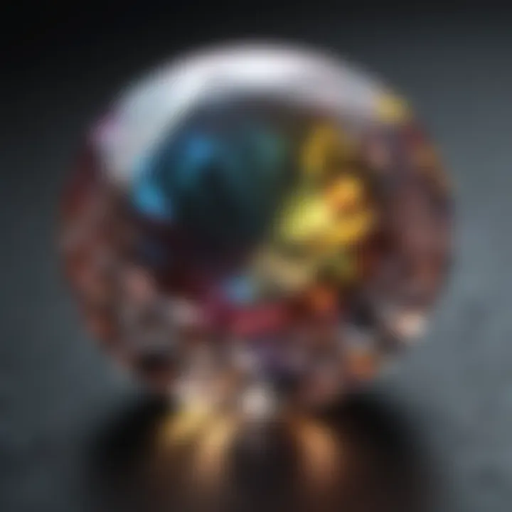 Diamond color spectrum from rare to common hues