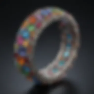 Colorful gemstone bracelet showcasing various stones