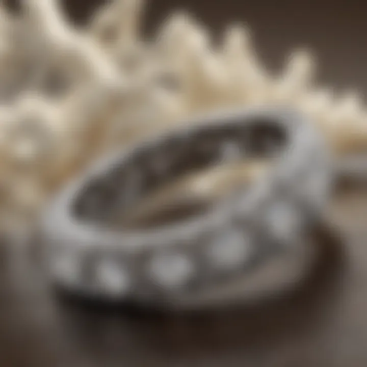 Glistening Diamond-Encrusted Shane Company Wedding Band